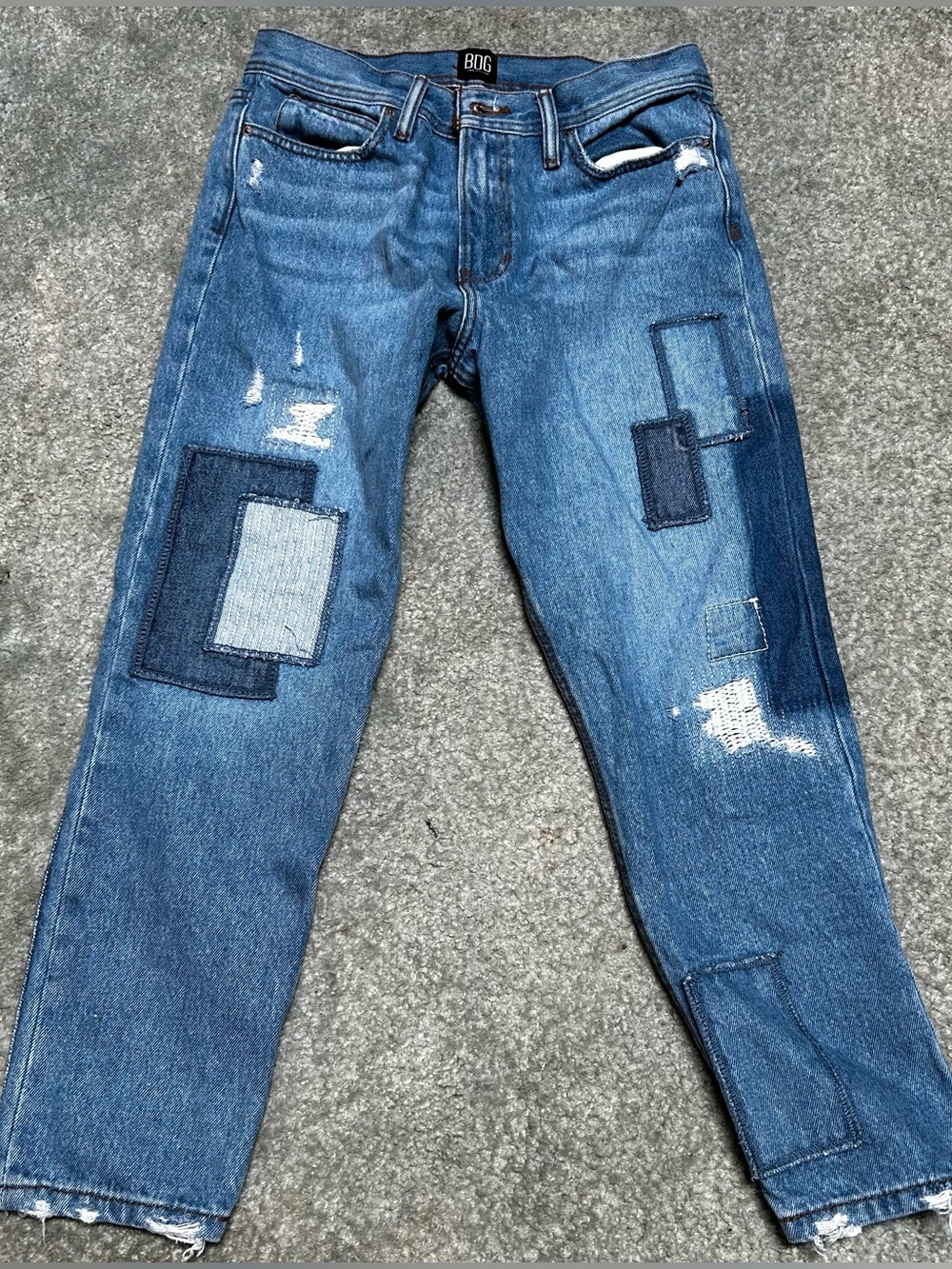 BDG Urban Outfitters Patchwork Dad Jeans